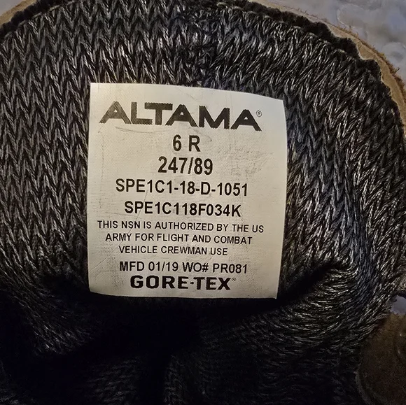 Altama Army Combat Boot (Temperate Weather) NWT Size 6R - Picture 3 of 7